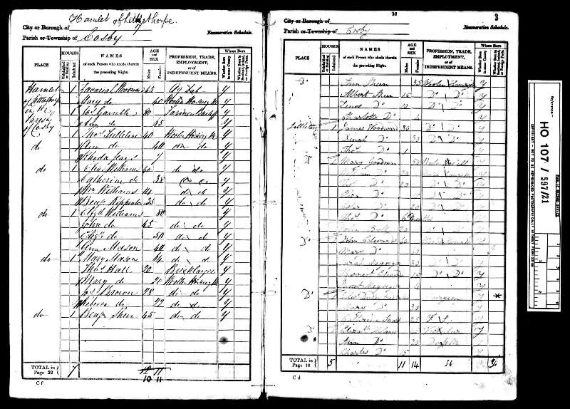 Rippington (Benjamin Rippinton) 1841 Census
